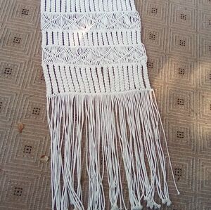 Elegant Cream Macrame Wall Tapestry